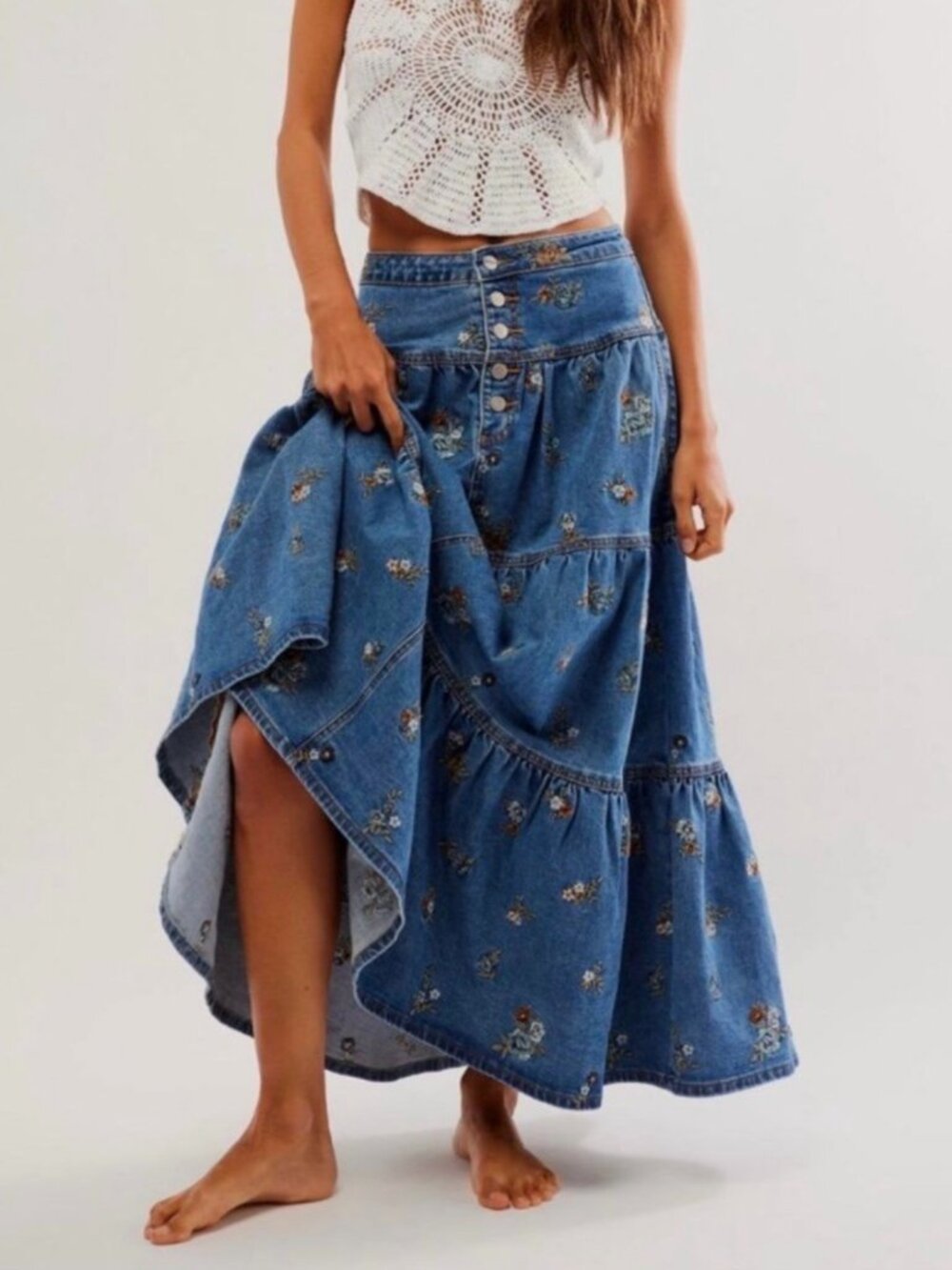 Driftwood denim Skirt